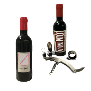 Cofanetto bottiglia per accessori vino